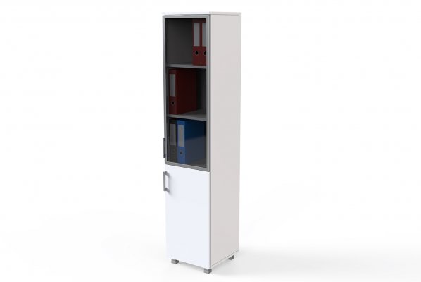 Classeur 40x190 Avec 2 Portes Et Cadre En Aluminium