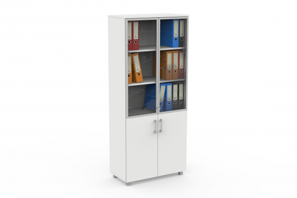 Aluminium Frame Half Door Cabinet | 190cm