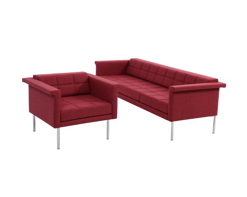 Brandon Chrome Leg Sofa