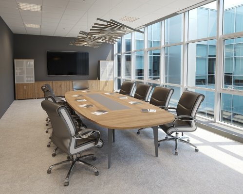 Carina Painted Leg Meeting Table