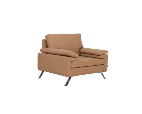 Dove Chrome Leg Sofa