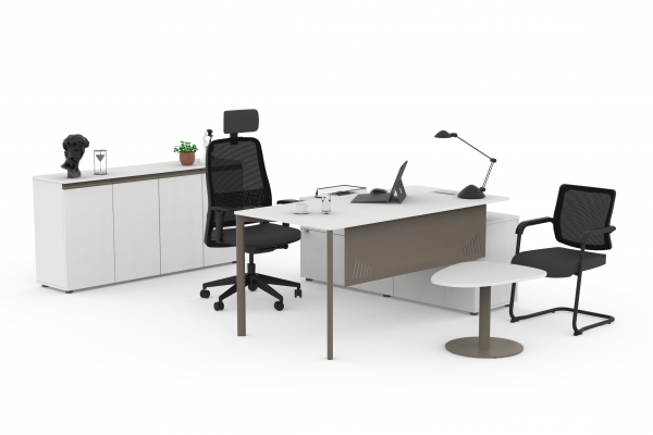 Evol Desk Set With Side Storage