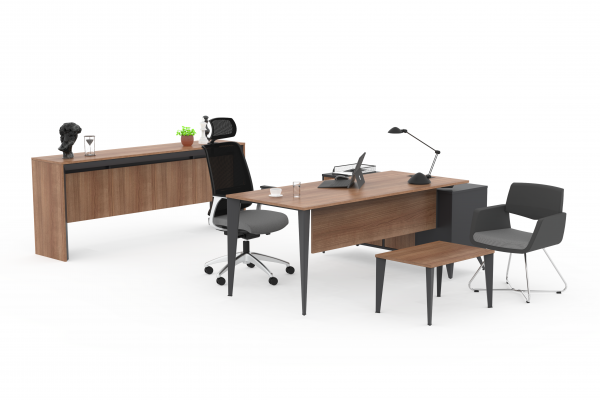 Exen Desk Set With Side Storage