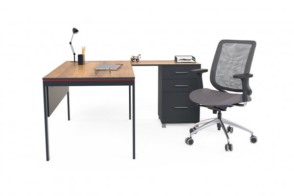 Ensemble de Bureau Du Personnel Frame Sıde Table