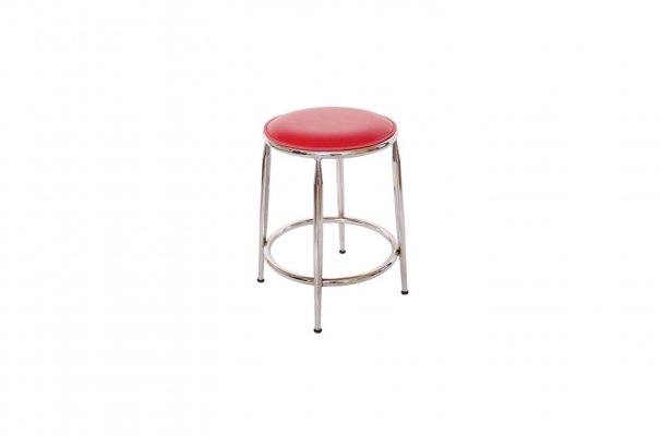 Garbi Stool With Chrome Leg
