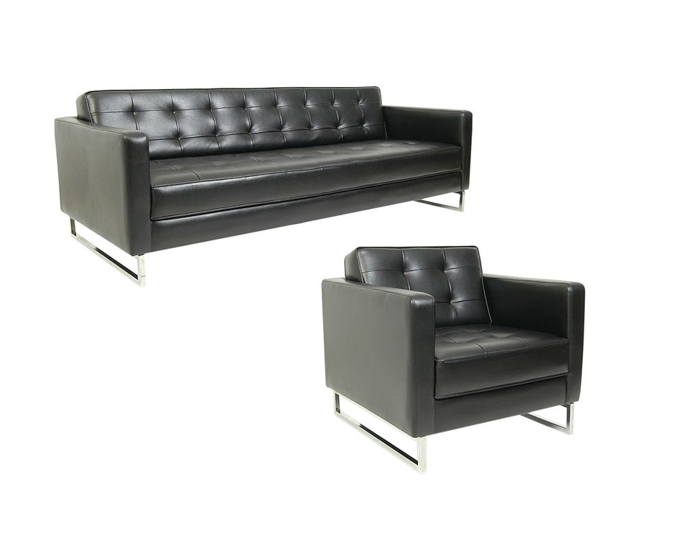 Live Chrome Leg Sofa