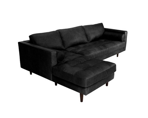 Meşk Corner Wooden Leg Sofa