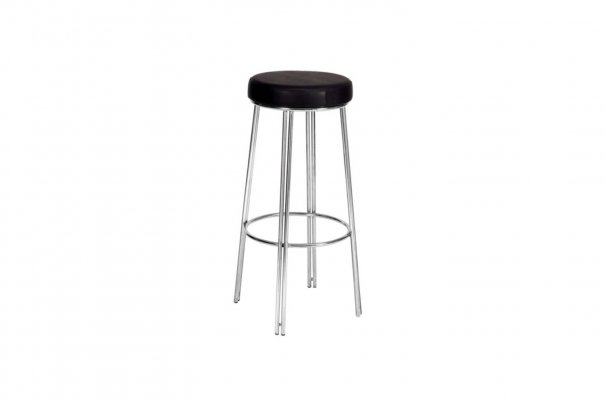 Optik Bar Stool With Chrome Leg