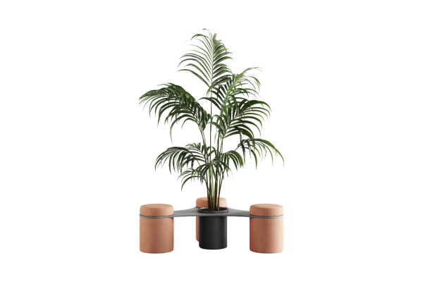 Opto Pouf With Plant Unit