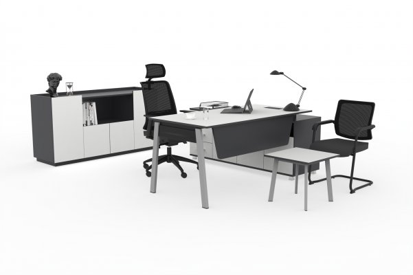 Pivot Desk Set With Side Storage