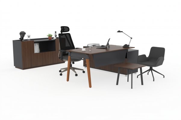 Pivot Plus Desk Set With Side Storage