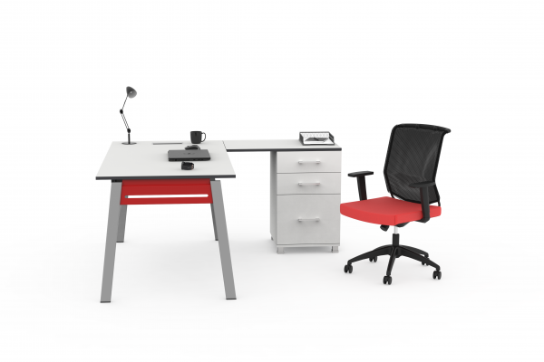 Ensemble de Bureau Pivot Plus Avec Caisson Fixe