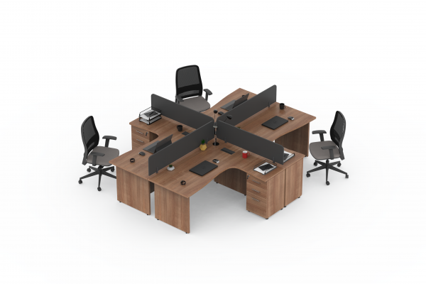 Plus | Poste de Travail Pour 4 Personnes