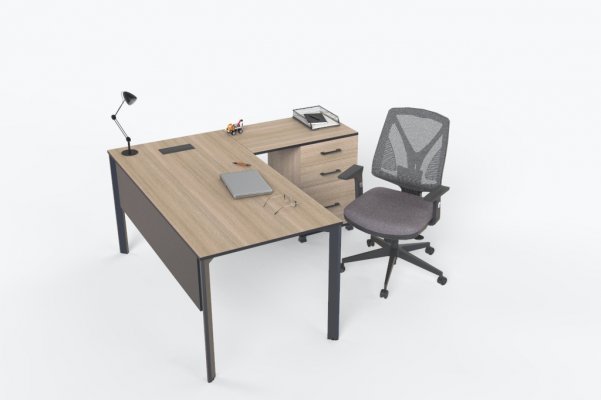 Ensemble de Bureau Pour Personnel de Table D´appoint En Quartz