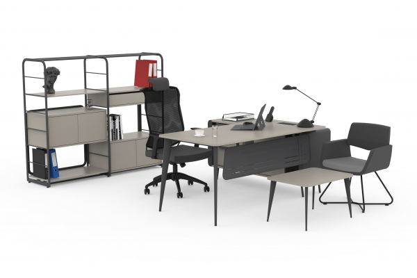 Ritim Desk Set With Side Storage