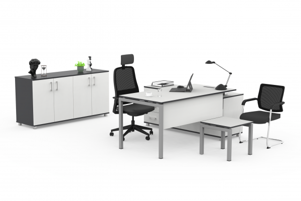 Setup Desk Set With Side Storage